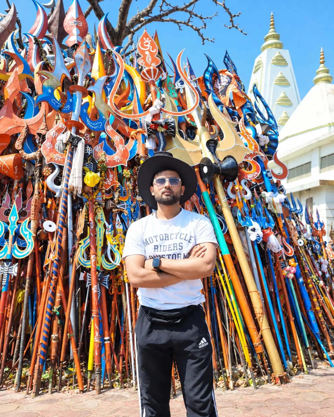 Anas at a spiritual pilgrimage site